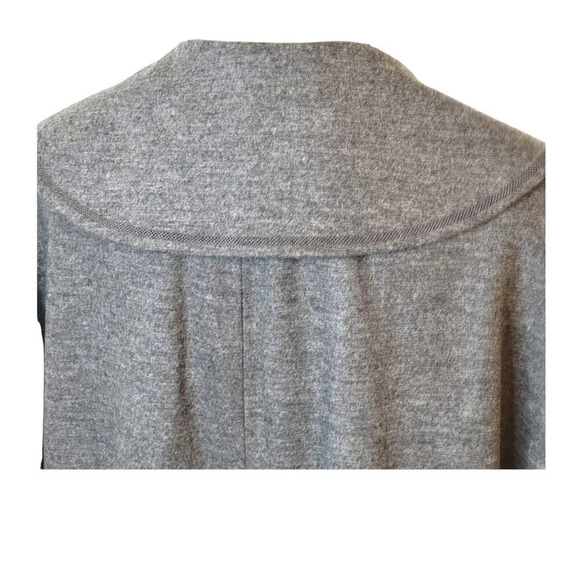 ELLEN TRACY Women's Oversized Wool Peacoat Jacket Size Medium Heather Gray - Picture 6 of 14